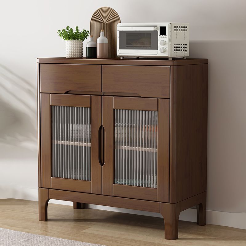 Solid Wood Buffet Table Modern 34.25-inch Side Board with Cabinets and Drawers Clearhalo 'buffet_sideboard' 'Buffets & Sideboards' 'furn' 'furn_buffet_sideboard' 'Furniture' 'Kitchen & Dining Furniture' 1200x1200_8fe0290e-17c9-4ef4-949f-7fa5c4b9ffe8