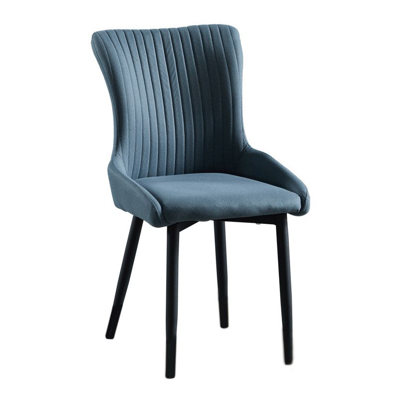Modern Side Chair Leather Solid Back Armless Dining Chairs with Metal Legs Clearhalo ' kitchen&dining_furn' 'Dining Chairs' 'Dining Tables & Seating' 'dining_chair' 'Furniture' 'furniture_dining_chair' 'Kitchen & Dining Furniture' 'kitchen' 1200x1200_8fe04039-b31a-4e26-a050-68f800fdd4fc