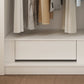 White Mirrored Finish Wardrobe Cabinet Modern Engineered Wood Wardrobe Clearhalo 'Armoires & Wardrobes' 'armoires_wardrobes' 'Bedroom Furniture' 'furn' 'furn_armoires_wardrobes' 'Furniture' 1200x1200_8fe37269-80ec-4076-b1f3-0564a990308f