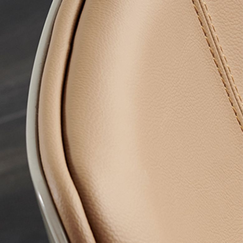 Sillas de comedor de estilo moderno sillas de cocina de cuero falso con patas de metal