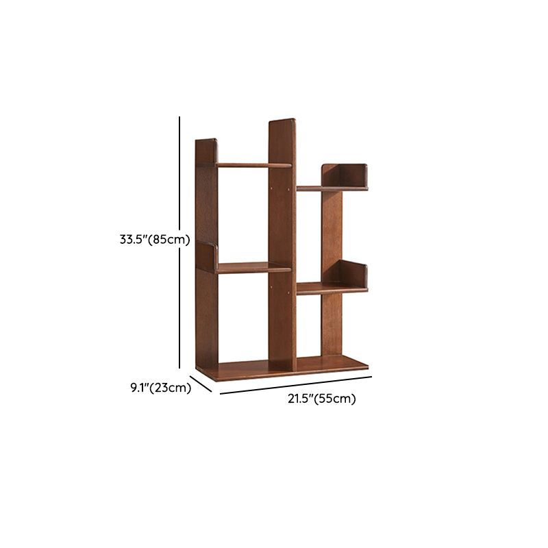 Mitte des Jahrhunderts modernes Holzbuchregal mit Regalen für Heimbüro