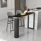 Contemporary Bar Table Set 1/2/3 Pcs Stone Top Bar Table with Upholstered Bar Stools Clearhalo 'Bar Furniture' 'furn' 'furn_home_bar_bar_sets' 'Furniture' 'Home Bars & Bar Sets' 'home_bar_bar_sets' 'Kitchen & Dining Furniture' 1200x1200_8febd57e-c8c9-482a-a088-102e442782cc