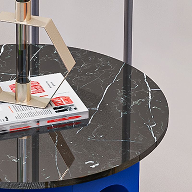 Pedestal 1 Single Coffee Table Marble/Metallic Cocktail Table Clearhalo 'Coffee & Accent Tables' 'Coffee Tables' 'coffee_tables' 'furn' 'furn_coffee_tables' 'Furniture' 'furniture_coffee_tables' 'Living Room Furniture' 1200x1200_8fed3527-113e-4b33-bc47-be3c49a08829