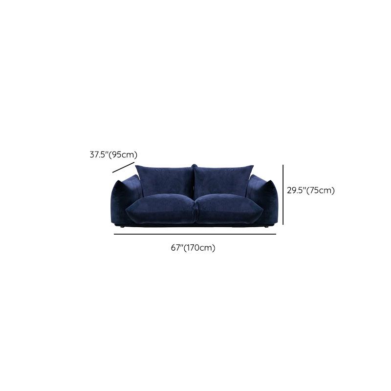 Moderne Standard -blaue Sofa -Kissen Kissen Top Arm Sofe für Wohnzimmer