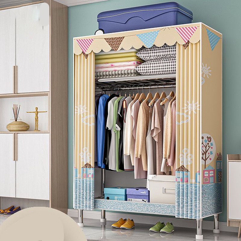 Stalen garderobe kast met benen moderne garderobe armoire met planken