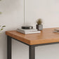 Modern Rectangular Writing Desk Solid Wood Office Desk with Metal Base Clearhalo 'furn' 'furn_office_desk' 'Furniture' 'Office Desks' 'Office Furniture' 'office_desk' 1200x1200_8ff09ad2-40b2-4447-bfd8-a61183f6505b