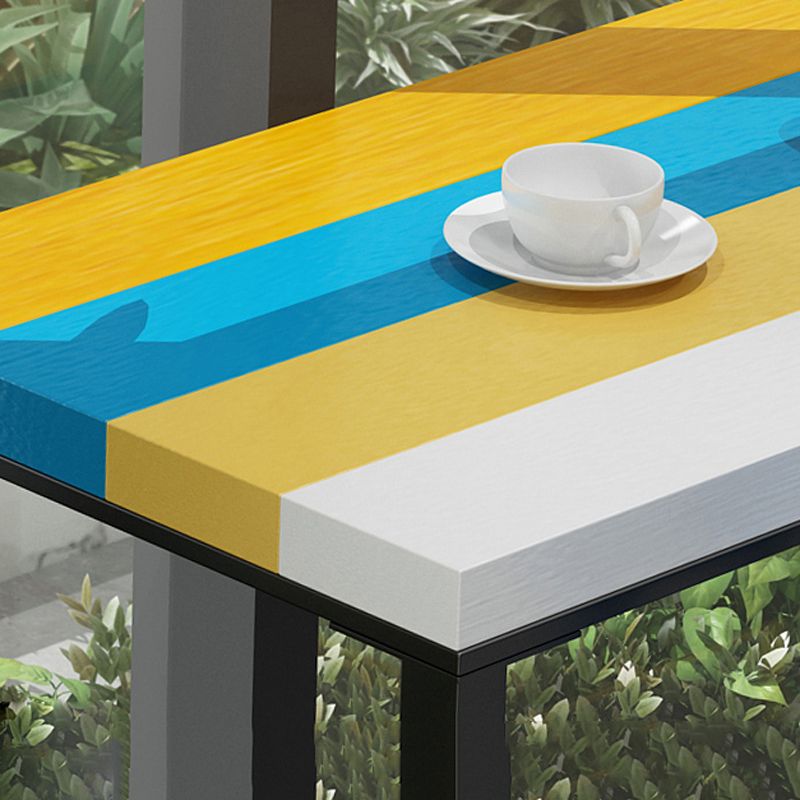 Ensemble de Table de Bar moderne 1/5/9 pièces, Table de comptoir rectangulaire en bois avec tabourets hauts pour café