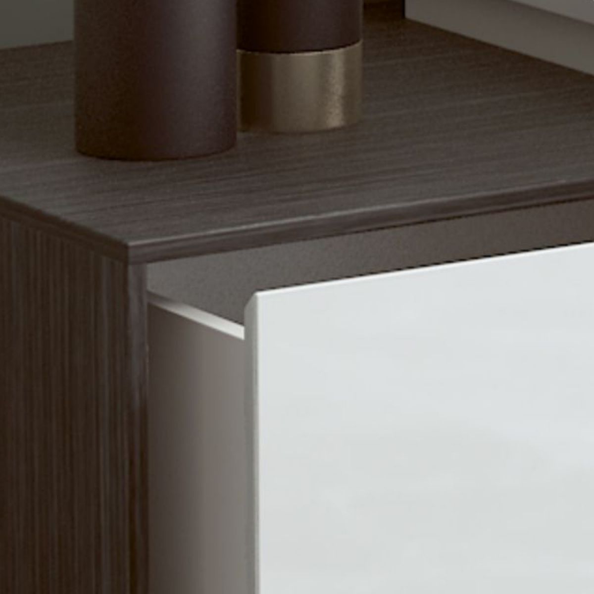 Moderno 4 cassetti da toeletta da toeletta da toeletta 28,94 "h bianco con sgabello