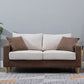 Modern Sofa Couch Wooden Base Solid Color Fabric Loveseat Square Arm Sofa for Living Room Clearhalo 'furn' 'furn_sofas' 'Furniture' 'furniture_sofas' 'kitchen' 'kitchen_sofas' 'Living Room Furniture' 'Sofa' 'sofas' 1200x1200_8ff2c3b8-1742-4688-8049-5df74b1d7926