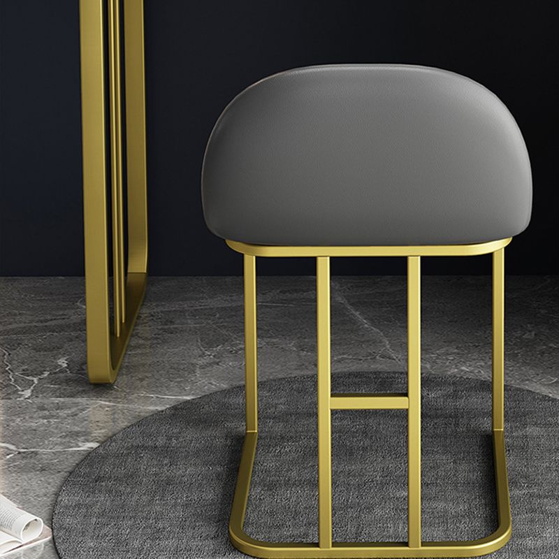 Glam Stone Vanity Table with 4 Storage Drawers 15.74" Wide Makeup Table Clearhalo 'Bedroom Furniture' 'furn' 'furn_makeup_vanities' 'Furniture' 'Makeup Vanities' 'makeup_vanities' 1200x1200_8ff317e7-df7d-411b-8c7c-3d350ab1b8e7