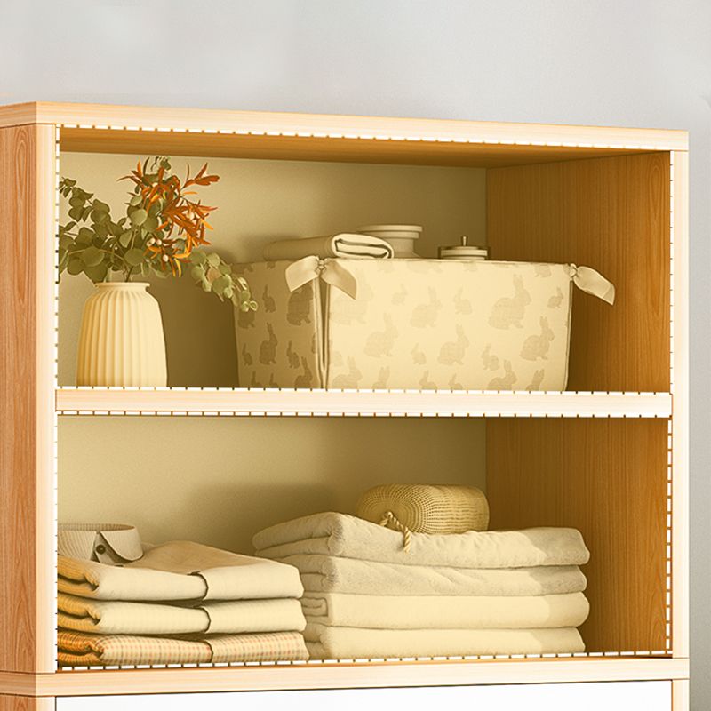 Modern Wood Accent Chest 3.77" Wide with Drawers and 1 Shelf