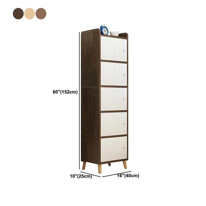 Scratch Resistant Rectangle Accent Cabinet 9.84" Wide Contemporary Wooden Cabinet Clearhalo 'Cabinets & Chests' 'cabinets_chests' 'furn' 'furn_cabinets_chests' 'Furniture' 'Living Room Furniture' 1200x1200_8ff61b0a-bbe0-4598-8cb7-e4149dd5c154