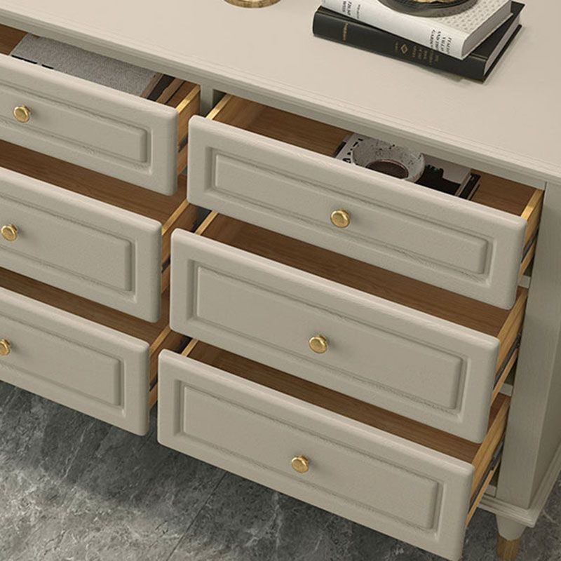 Glam horizontale opbergkast slaapkamer 16.2 "brede houten borst met laden