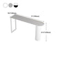 Cafe and Break-room Bistro Accent Dining Table Modern Stone Double Pedestal Counter Table Clearhalo 'Bar Furniture' 'Bar Tables' 'bar_tables' 'furn' 'furn_bar_tables' 'Furniture' 'furniture_bar_tables' 'Kitchen & Dining Furniture' 'kitchen&dining_furn' 'kitchen' 1200x1200_8ff7316e-4e8d-48c1-8569-c350bc6a6198