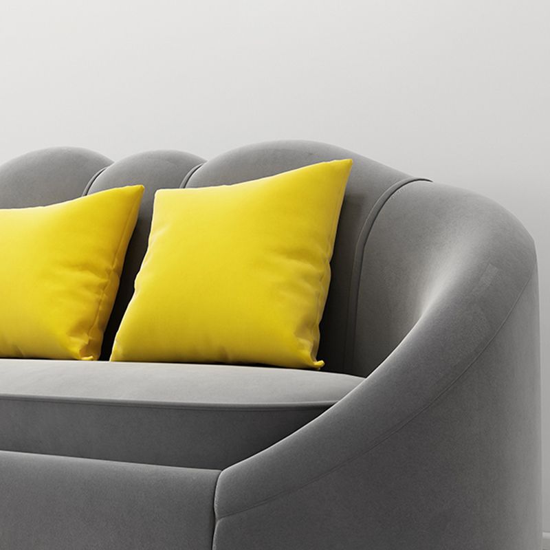 Velvet Sloped Arm Sofa Contemporary Standard Sofa with Sewn Pillow Back Clearhalo 'furn' 'furn_sofas' 'Furniture' 'Living Room Furniture' 'Sofa' 'sofas' 1200x1200_8ff81a2f-9865-43f9-90bc-692bc8aa9fc6