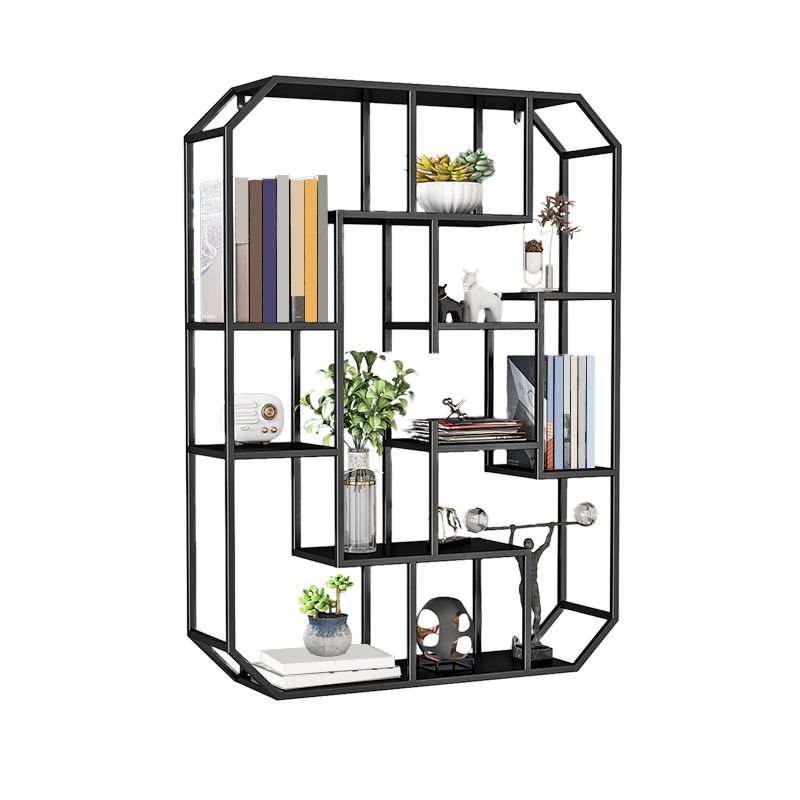 Industrial Iron Bookshelf Wall Mounted Bookshelf for Office and Family Living Room Clearhalo 'Bookcases' 'furn' 'furn_bookcases' 'Furniture' 'furniture_bookcases' 'Office Furniture' 1200x1200_8ff83c92-56bb-43d2-840f-7df3c6776720