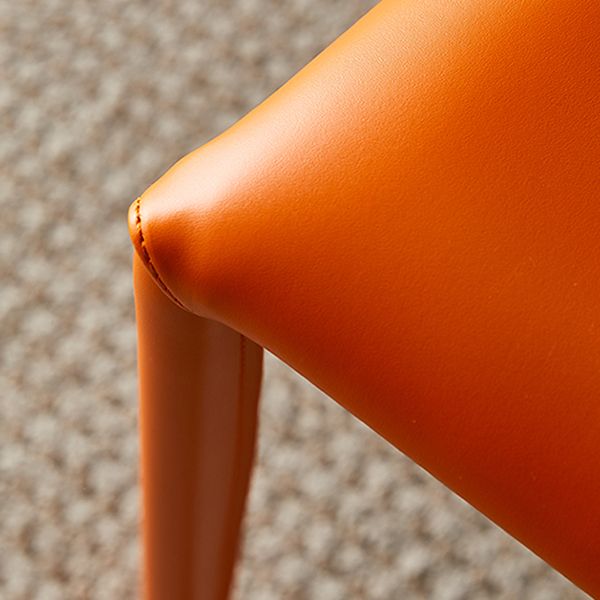 Solid Back Dining Armless Chairs Stackable Dining Side Chairs with Metal Legs Clearhalo ' kitchen&dining_furn' 'Dining Chairs' 'Dining Tables & Seating' 'dining_chair' 'furn' 'furn_dining_chair' 'Furniture' 'furniture_dining_chair' 'Kitchen & Dining Furniture' 'kitchen' 1200x1200_8ff862e3-7d04-4e6f-8fec-2de7595c417c