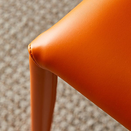 Solid Back Dining Armless Chairs Stackable Dining Side Chairs with Metal Legs Clearhalo ' kitchen&dining_furn' 'Dining Chairs' 'Dining Tables & Seating' 'dining_chair' 'furn' 'furn_dining_chair' 'Furniture' 'furniture_dining_chair' 'Kitchen & Dining Furniture' 'kitchen' 1200x1200_8ff862e3-7d04-4e6f-8fec-2de7595c417c