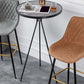 Modern Round Bar Table Artificial Wood Table Metal Base for Balcony Clearhalo 'Bar Furniture' 'Bar Tables' 'bar_tables' 'furn' 'furn_bar_tables' 'Furniture' 'Kitchen & Dining Furniture' 1200x1200_8ff9bff5-174f-46a4-8f0f-f539c4f6c7a6