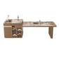 Stone Top Dinette Table with Storage Modern Kitchen Dining Table Clearhalo 'Dining Tables & Seating' 'Dining Tables' 'dining_table' 'furn' 'furn_dining_table' 'Furniture' 'Kitchen & Dining Furniture' 1200x1200_8ffac7c3-0424-46a3-98a1-81ec4f96e2c2