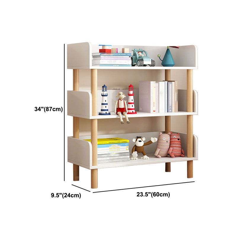 Scandinavian Vertical Bookshelf Open Etagere Manufactured Wood and Solid Wood Bookcase Clearhalo 'Bookcases' 'furn' 'furn_bookcases' 'Furniture' 'furniture_bookcases' 'Office Furniture' 1200x1200_8ffb13ef-28a6-439e-8645-611738b58365