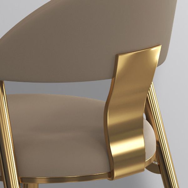 Sedia laterale senza braccio della sala da pranzo sedia da pranzo in pelle finta