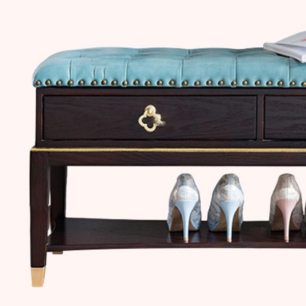 14" W Cushioned Seating Bench Rectangle Shoe Storage Entryway Bench Clearhalo 'Benches' 'Chairs & Seating' 'furn' 'furn_benches' 'Furniture' 'Living Room Furniture' 1200x1200_8fff4d7c-b093-4ace-b54b-ac0cad57c945