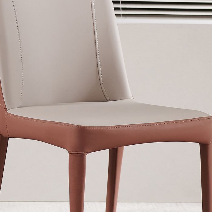 Silla de comedor de comedor de comedor de metal contemporáneo para uso en el hogar