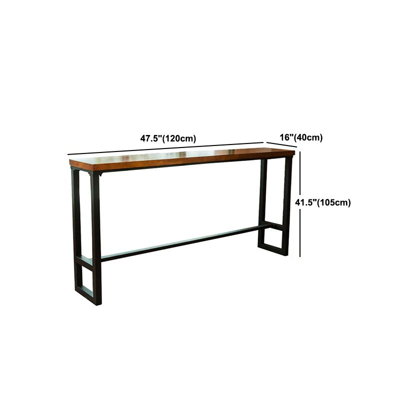 Tavolo da vino in legno massiccio interno tavolo da rettangolo poggiapiedi altezza da pub tavolo da pub