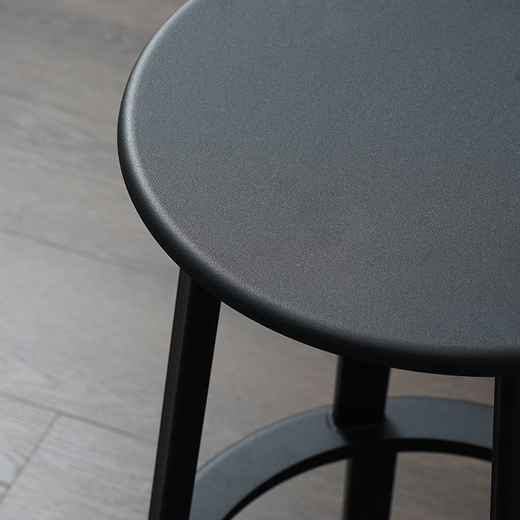 Modern Rotatable Backless Counter Stool Iron Cafe Bar Stool with Pedal Clearhalo 'Bar Furniture' 'Bar Stools' 'bar_stools' 'furn' 'furn_bar_stools' 'Furniture' 'Kitchen & Dining Furniture' 1200x1200_90064143-2caa-4c00-b3be-dd35b27fa6a3