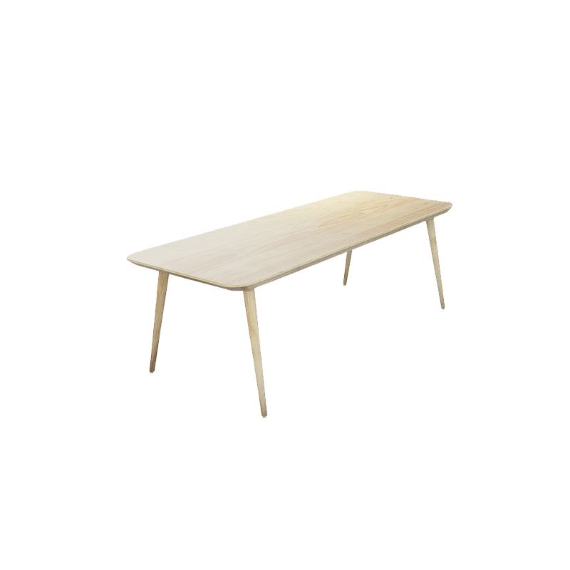 Modern Wood Office Desk Rectangular Shape Task Desk con 4 patas para el hogar