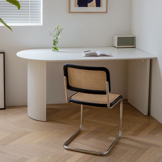 Witte eettafel eenvoudige stijl dinette tafel voor thuis en keuken