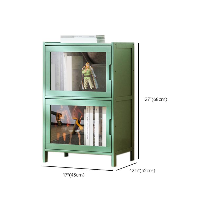 Contemporary Green Wood Accent Cabinet Rectangle Grooves Accent Cabinet Clearhalo 'Cabinets & Chests' 'cabinets_chests' 'furn' 'furn_cabinets_chests' 'Furniture' 'Living Room Furniture' 1200x1200_900c92f5-3f30-4c4d-b062-a3b939aa59be