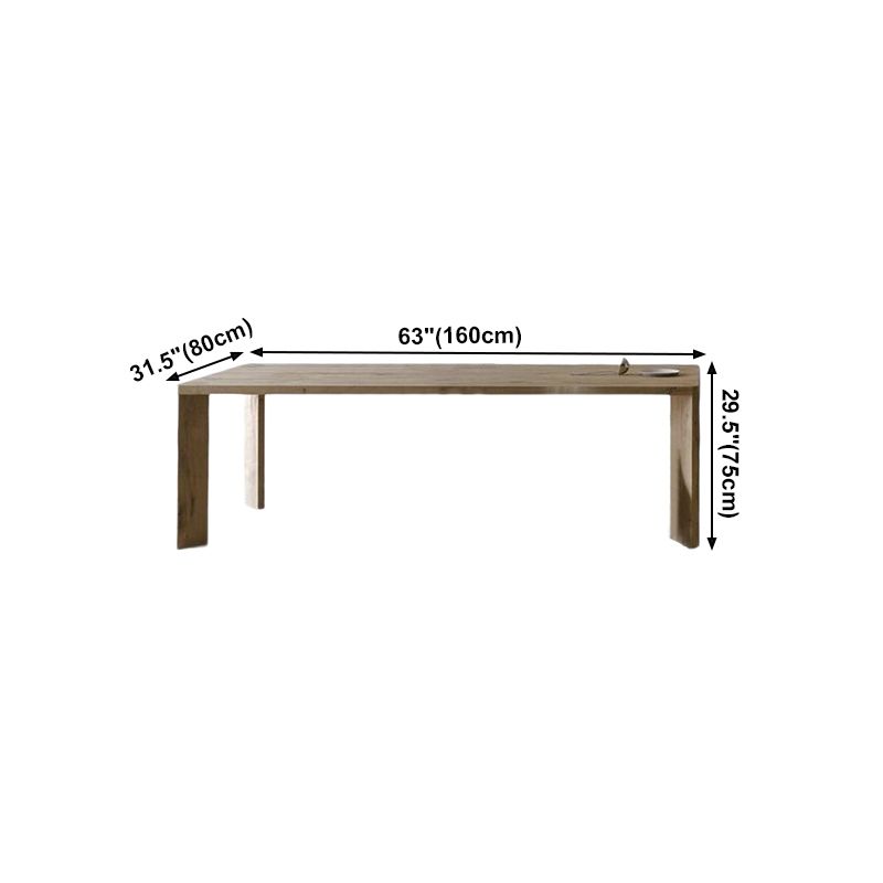 Solid Wood Contemporary Rectangle Table Wood Top Dining Table with 4 Legs Clearhalo ' dining_table' 'Dining Tables & Seating' 'Dining Tables' 'furn' 'furn_dining_table' 'Furniture' 'furniture_dining_table' 'Kitchen & Dining Furniture' 'kitchen&dining_furn' 'kitchen' 'kitchen_dining_table' 1200x1200_900ffb5b-2c9c-4bd2-9fe1-b10fcc4b5174