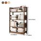 Standard Shelf Bookcase With Rectangular Shelves Wooden Bookshelf Clearhalo 'Bookcases' 'Furniture' 'furniture_bookcases' 'Office Furniture' 1200x1200_90111671-d33c-4ba4-913e-b4090e8bedb4