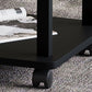 Modern 4 Legs Rectangular Coffee Table with Casters Cocktail Table in Black/White Clearhalo 'Coffee & Accent Tables' 'Coffee Tables' 'coffee_tables' 'furn' 'furn_coffee_tables' 'Furniture' 'furniture_coffee_tables' 'Living Room Furniture' 1200x1200_901335fb-ce85-4d3c-9557-08fdf77c7aa8