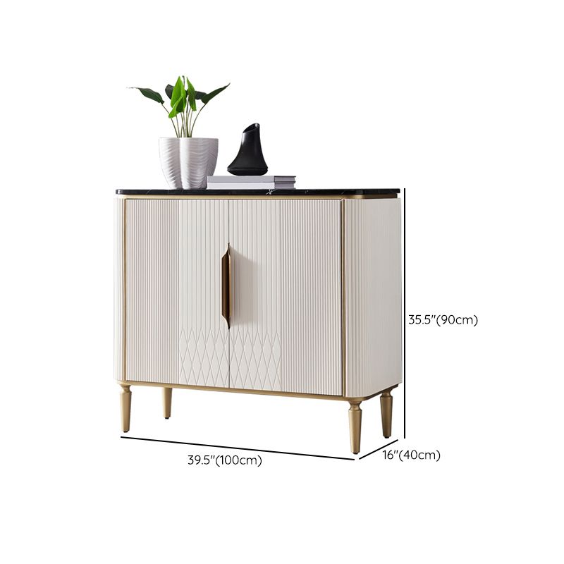 Glam Sideboard Cabinet Stone e Server a buffet ingegnerizzato in legno