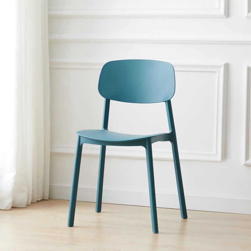 Scandinavian Plastic Conference Room Side Chair Open Back Dining Chair (Set of 4) Clearhalo ' kitchen&dining_furn' 'Dining Chairs' 'Dining Tables & Seating' 'dining_chair' 'furn' 'furn_dining_chair' 'Furniture' 'furniture_dining_chair' 'Kitchen & Dining Furniture' 'kitchen' 1200x1200_90154d9d-b8c5-49c5-b102-067b8d3e0196