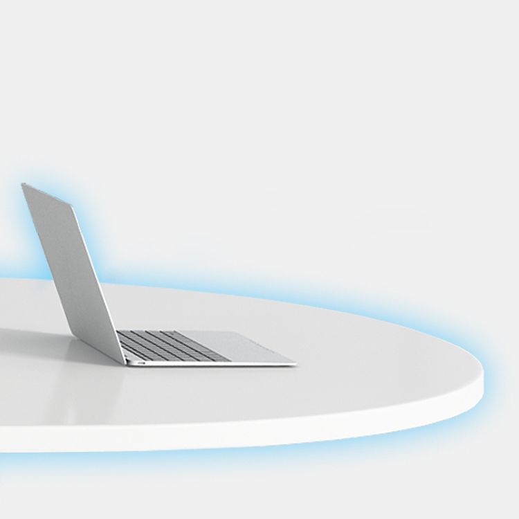 Contemporary Wooden Writing Desk White Oval Office Desk for Office Clearhalo 'furn' 'furn_office_desk' 'Furniture' 'Office Desks' 'Office Furniture' 'office_desk' 1200x1200_901725b5-96e7-4559-a19c-21490fcf7c67