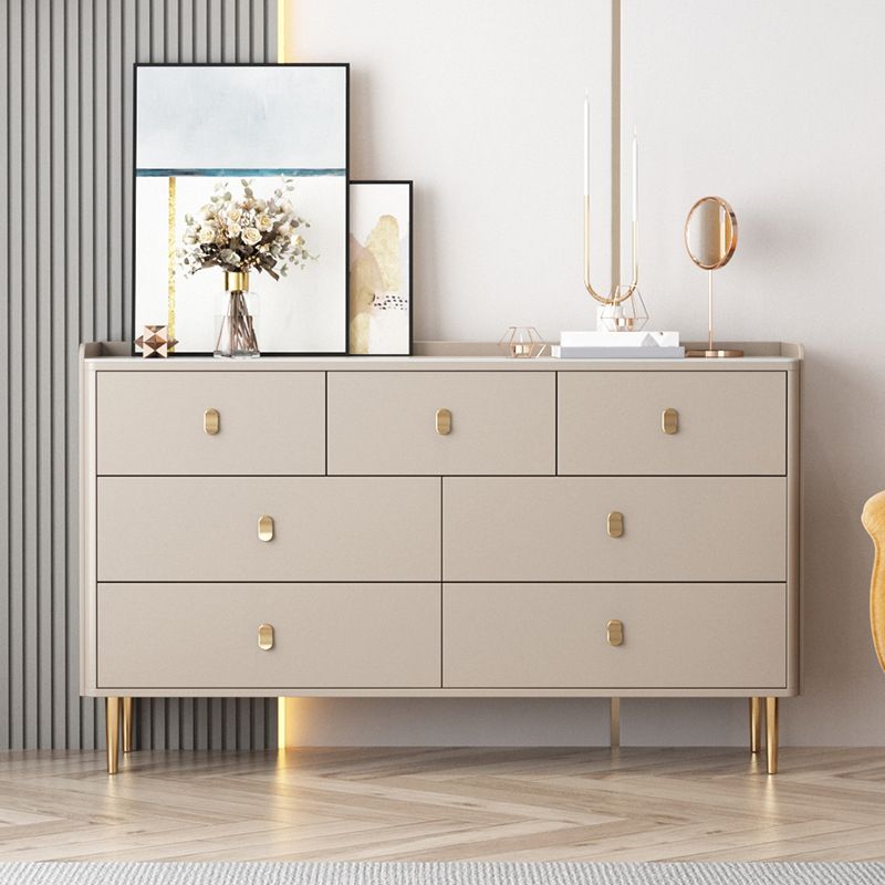 15,6-inch W opbergkist Klassiek Glam Stone opbergkistcommode