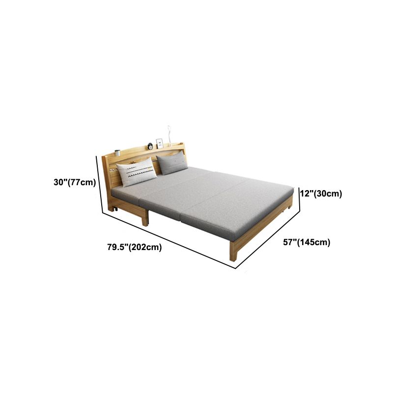 Convertible Faux Leather Contemporary Armless Bed Settee with Pillows Clearhalo 'furn' 'furn_sofas' 'Furniture' 'Living Room Furniture' 'Sofa' 'sofas' 1200x1200_90187c74-559f-4c58-8e1b-a66ff7242479