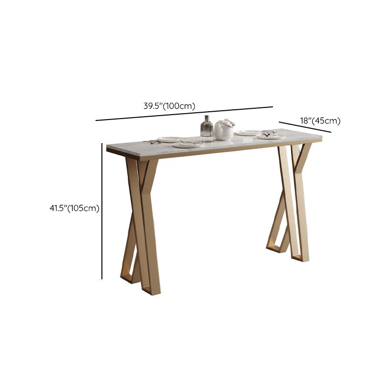 Glam Stone Bar Eettafel Rechthoekige bartafel voor café en bar
