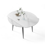 Modern Sintered Stone Dining Round Table Set 1/4/5/6/7 Pieces Dining Set