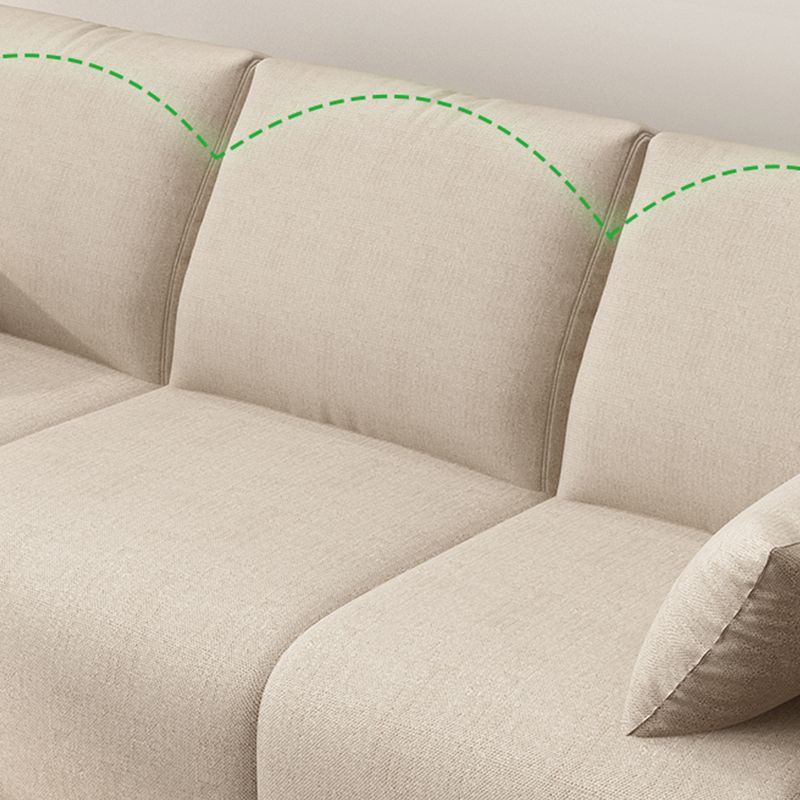 Contemporary Tuxedo Arm Standard Sofa with Bolster Pillows for Living Room, Apartment Clearhalo 'furn' 'furn_sofas' 'Furniture' 'furniture_sofas' 'kitchen' 'kitchen_sofas' 'Living Room Furniture' 'Sofa' 'sofas' 1200x1200_901b6d78-a0f8-4215-a163-f44047da256d