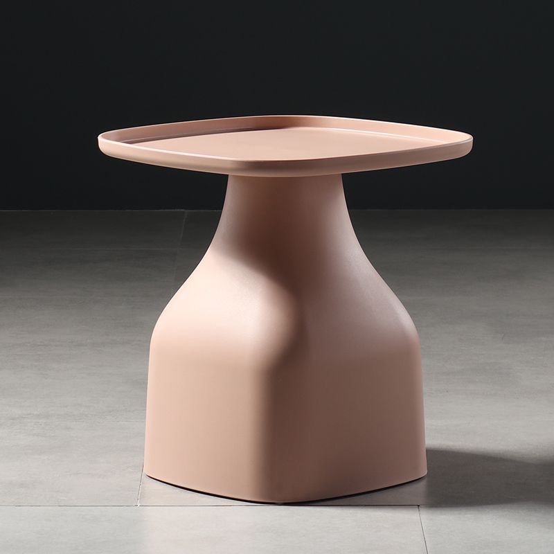 Scandinavian Round Tray Top Side End Table Plastic Pedestal End Table Clearhalo 'Coffee & Accent Tables' 'End & Side Tables' 'end_side_tables' 'furn' 'furn_end_side_tables' 'Furniture' 'Living Room Furniture' 1200x1200_901b7167-7e30-46ef-b60b-ad343916ecd3