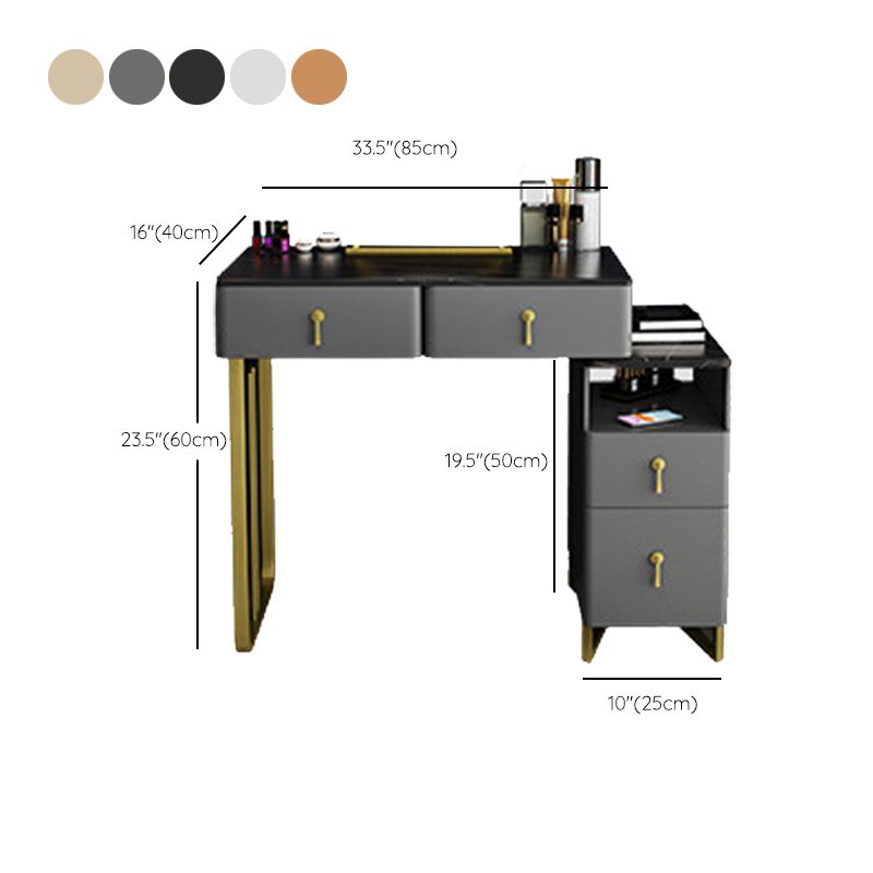 Trucco da letto Vanity 33.46 "L glam tavolo con 4 cassetti