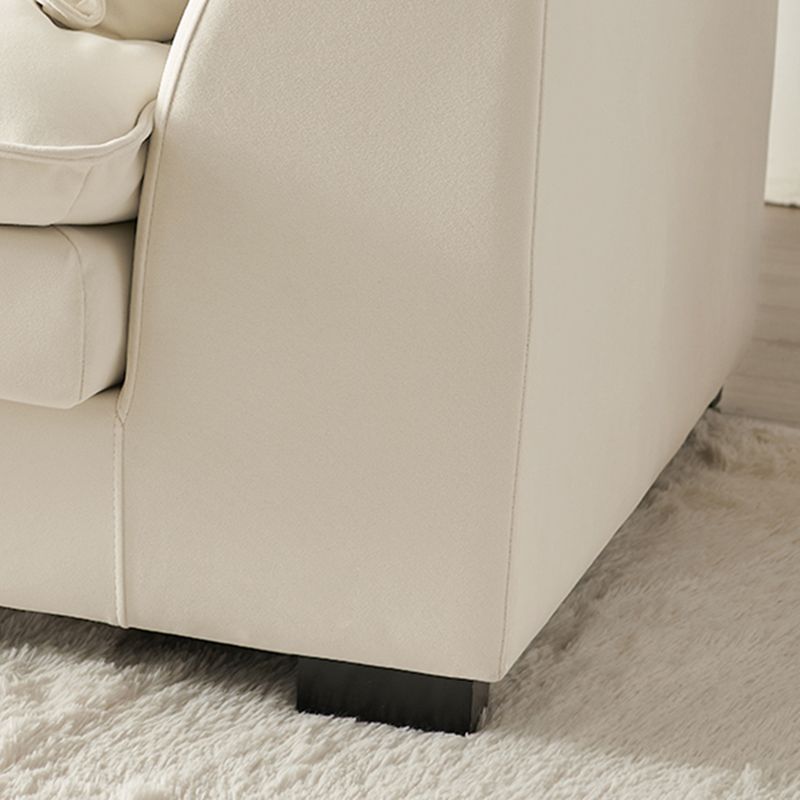 Sofá Velé Contemporáneo con almohada y brazo cuadrado en madera