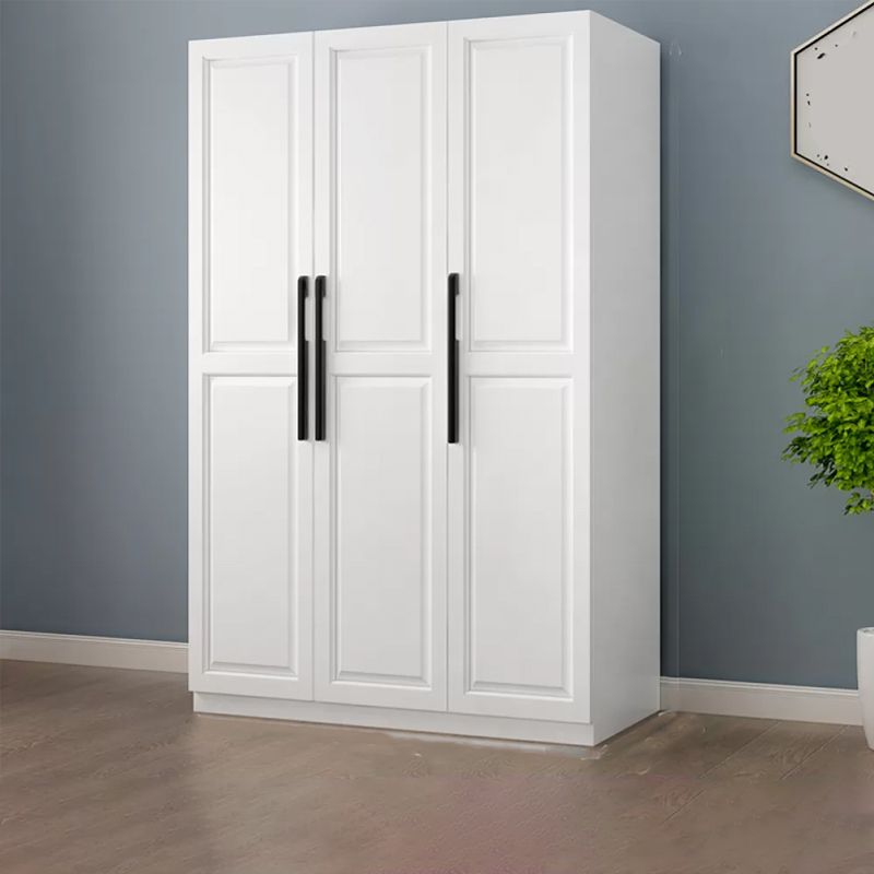 Freestanding Wood Frame Wardrobe Modern Hinged Soft Close Doors Wardrobe and Drawers Clearhalo 'Armoires & Wardrobes' 'armoires_wardrobes' 'Bedroom Furniture' 'furn' 'furn_armoires_wardrobes' 'Furniture' 1200x1200_901e8e49-2a3b-432f-957e-6995d238b6f8