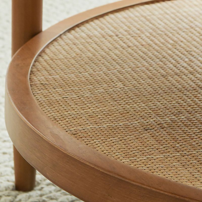 Tavolino da caffè rotondo a 4 gambe scandinavi per camera da letto