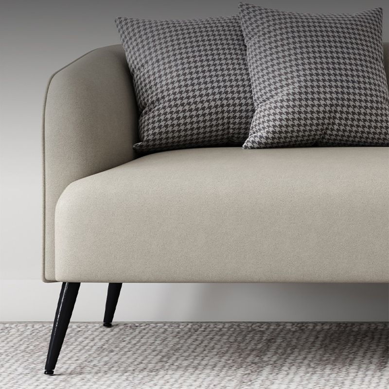 3-Seater Faux Leather Sofa with Pilows 25.6" H Tuxedo Arm Sofa Clearhalo 'furn' 'furn_sofas' 'Furniture' 'Living Room Furniture' 'Sofa' 'sofas' 1200x1200_901fcbb2-83d2-4574-971d-0c66e1e4b7ce